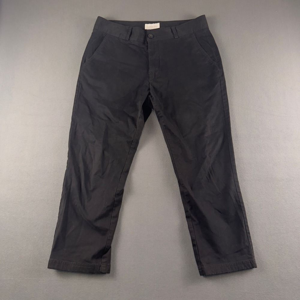 I Love Ugly Kobe Pant Mens Large Black Slim Cropped Tapered Leg Chino Trousers